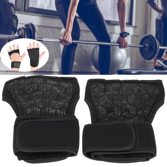 1 paires de gants d'entraînement d'haltérophilie pour hommes Femmes Fitness Sports Musculation Gymnastique Gymnastique Main Poignet Palm Protector Gants | FR