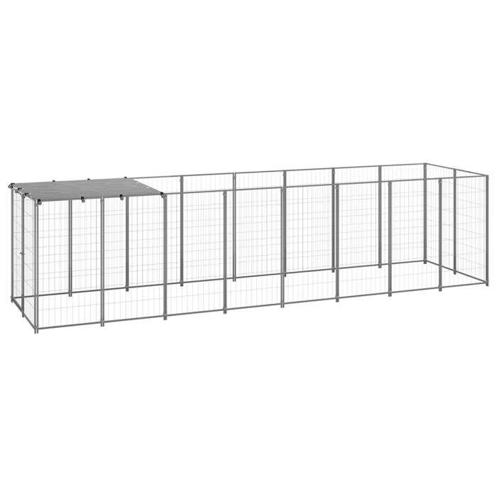 vidaXL Chenil 4 84 m² Acier