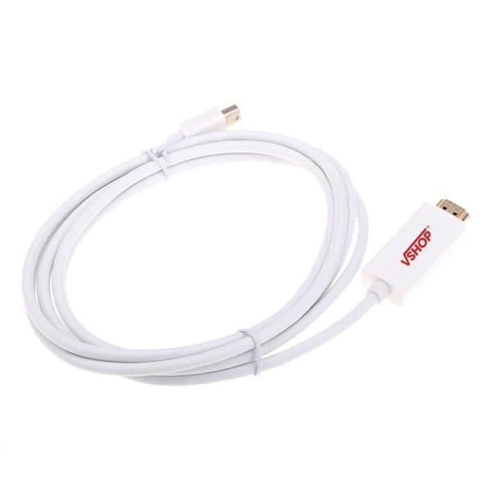 cable Mini DisplayPort vers HDMI M/M - 2m - Connectique PC