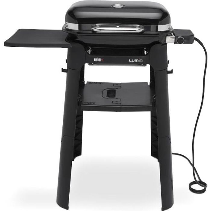 Image of Barbecue électrique Weber Lumin Compact Black Stand Noir