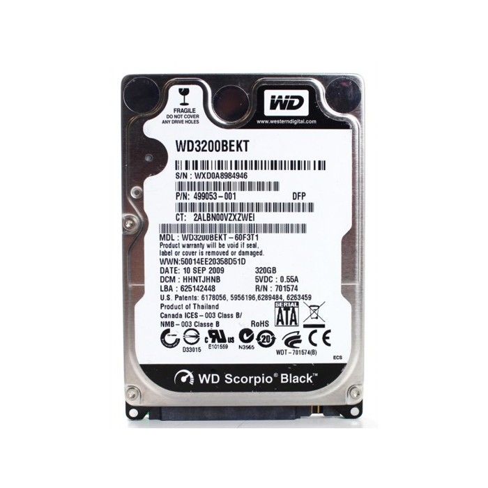 Western Digital Scorpio WD3200BEKT - vue 2