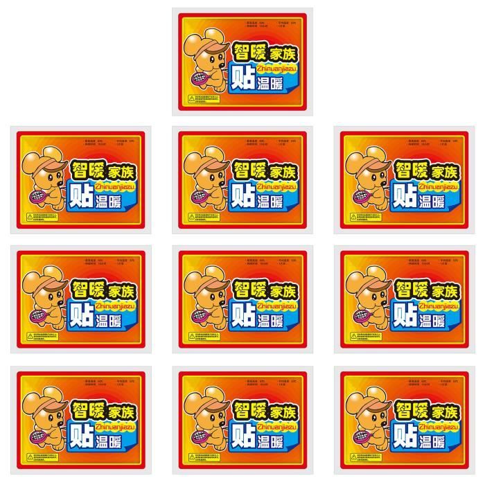 MyHot Chauffe-mains Et Corps Naturel - Activé Par L'air - Sûr Entre 8 Et 15 Heures - Pas Besoin De Piles - Lot De 10 Chauffe-mains (10 Chaufferettes Individuelles Par Paquet