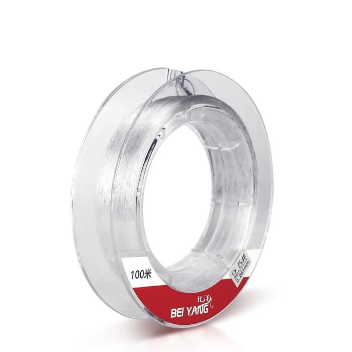 3.5 -Fil de pêche en nylon Transparent,Monofilament en Fiber de carbone,100% fluorocarbone