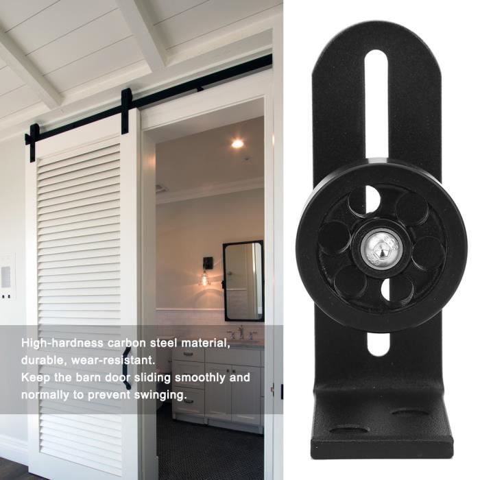 Roulette Rail Armoire Rouleaux Porte Coulissante Acier Inoxydable - Pour Portes Armoires, Douche, Bois - Lot De 2 Poulie Acier Inox