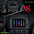 Android Autoradio pour VW Carplay/Android Auto 7 Pouces Écran Tactile Autoradio Bluetooth Voiture avec Lien Miroir/USB/FM Autoradio-1