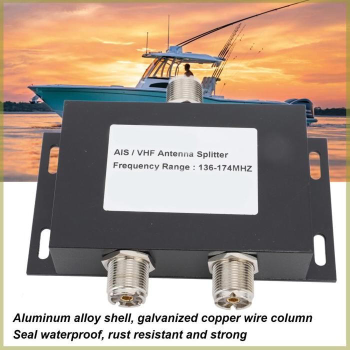 MA-Splitter-U VHF splitter Two way VHF antenna power splitter 136-174MHz Power Divider Splitter for Radio Repeater Power