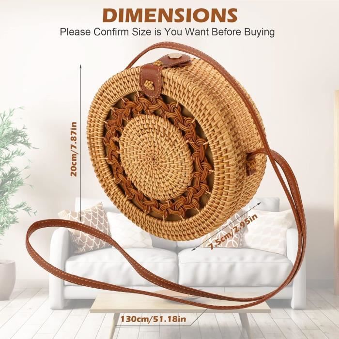 Sac boheme rond top