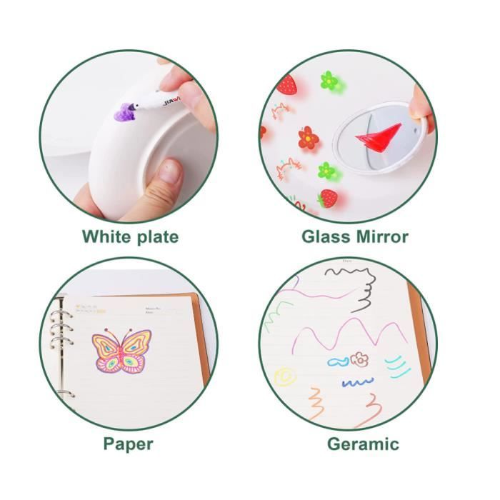 Lot de 6 tampons de peinture en éponge EVA avec couleurs vives pour loisirs créatifs, tampons sûrs pour tout-petits pour peinture - Jeux - Jouets