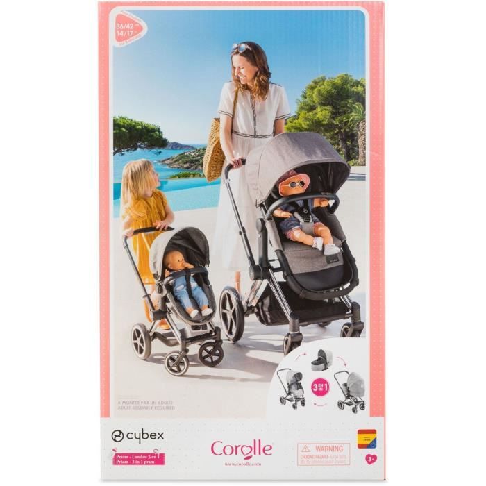 Poussette Landeau pour Poupée Fille 3 en 1] - Marque BAYER - Hauteur  Réglable - Accessoires Inclus - Cdiscount Jeux - Jouets