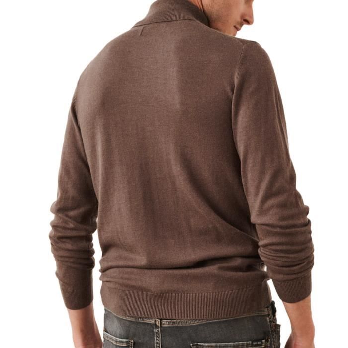 Pull Col Roul Marron Homme Teddy Smith Loki Brown Cdiscount