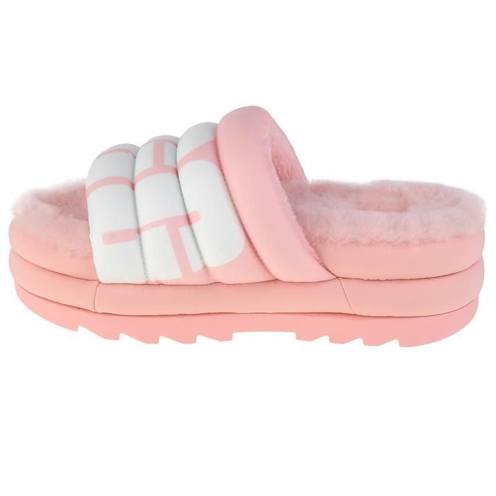Chaussons UGG Maxi Slide Logo 1127067 PSLP pour Femme Rose Rose