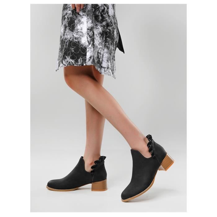 Bottines courtes talon new arrivals