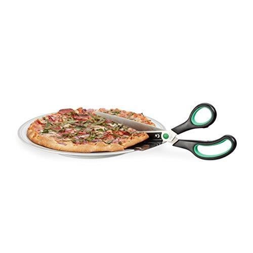 Relaxdays Ciseaux à pizza avec pelle, coupe-pizza en inox, ciseaux de  cuisine, pelle de service, noir-vert 10022577 - Cdiscount Maison