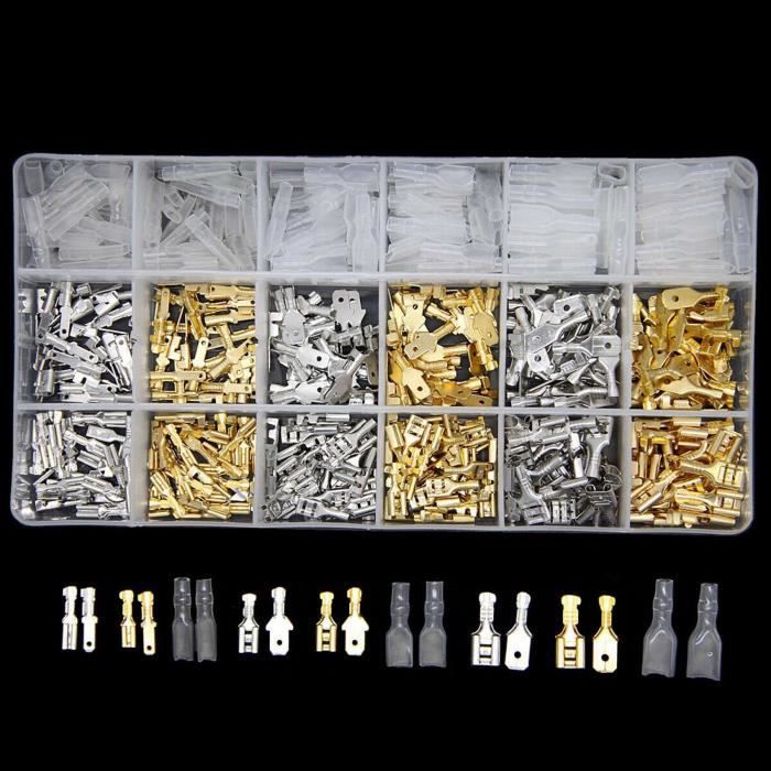 Kit De 1900 Connecteurs électriques à Sertir - Embouts Cylindriques En Cuivre, Pour Réparations Sans Soudure