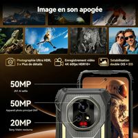Téléphone Blackview Xplore 2 Satellite 5G - Écran 6.73" 3.2K IP68 - 20000 MAh - Neuf