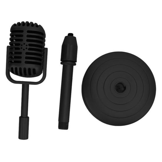 HURRISE Modèle d'accessoire de microphone vintage Modèle de microphone à l' ancienne de simulation avec base son microphone Or - Cdiscount TV Son Photo