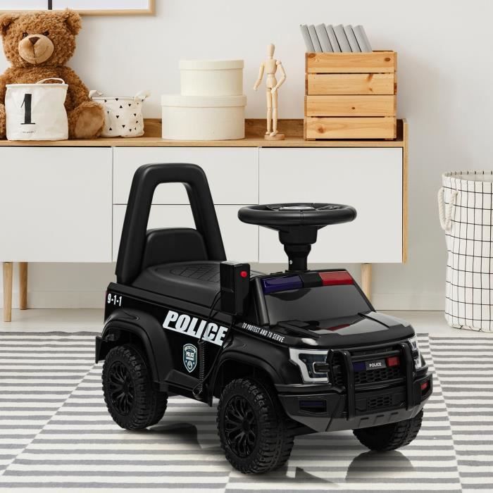 LUNA Enfants 360 Degrés Jouet Voiture De Police Électrique Jouet Voiture  Musique Lumière Enfant Cadeau Voiture De Police Modèle De Voiture Jouet