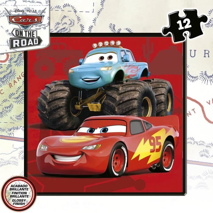 Puzzle progressif CARS - Malette de 4 puzzles - Educa® - 12-16-20-25 ...