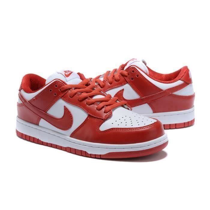 Basket SB Dunks Low Chaussures de Femme Homme blanc rouge or Couleurs multiples Cdiscount Chaussures