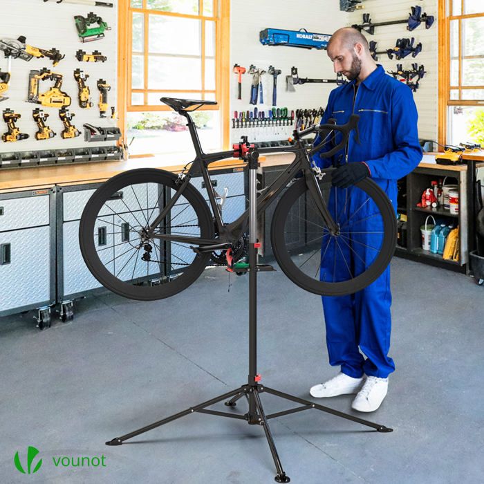 VOUONOT Support de reparation velo Pied d atelier reglable avec support outils Cdiscount Sport