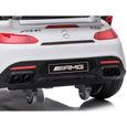 E-ROAD - Mercedes GT-R AMG 12V Roues gomme + Télécommande - Blanche-3