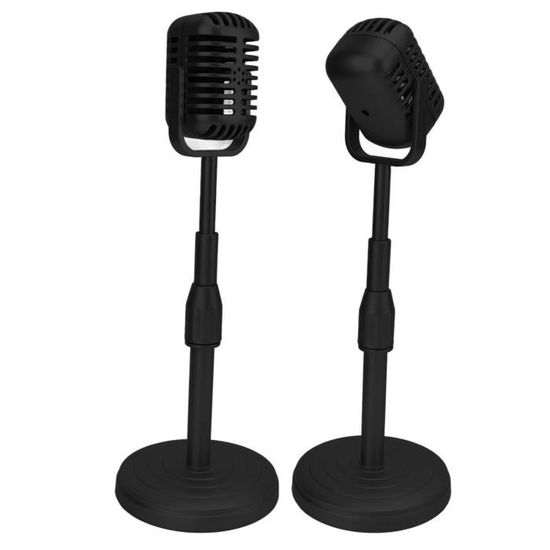 COC-7842372335426-Modèle d'accessoire de microphone vintage Modèle de  Microphone de Simulation à l'ancienne, avec Base video microph