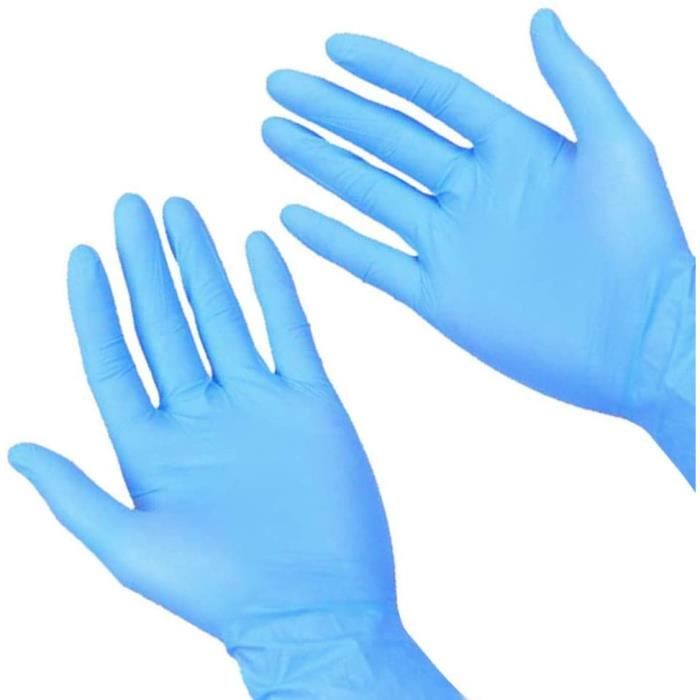 ARNOMED Gants jetables Bleu Extra Longs, gants jetables de 30cm de long en  S, Gants en