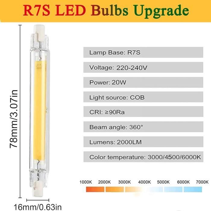 E14 1W T20 Ampoule Led Tubulaire Blanc Chaud 2700K E14 Frigo 100Lm