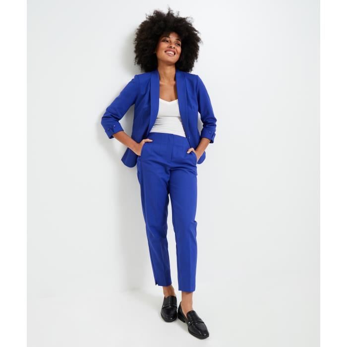 GRAIN DE MALICE Pantalon cigarette femme Marine Cdiscount Pret a Porter