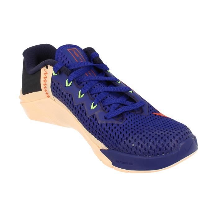 Chaussures d entra nement Nike Femme Metcon 6 Bleu Lacets