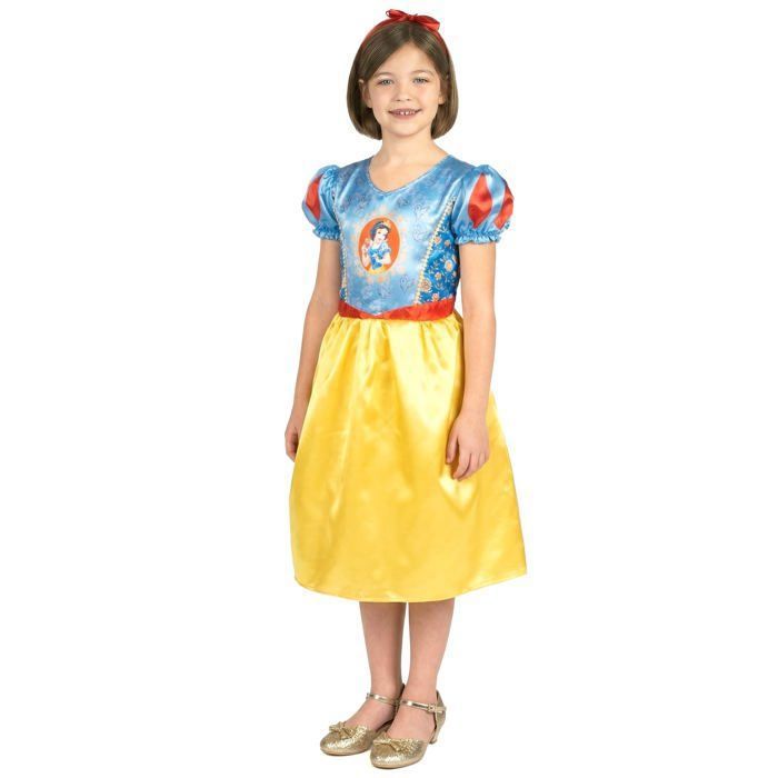 Costume enfant - Robe de princesse de luxe- Blanche-Neige 7-8 - Déguisements