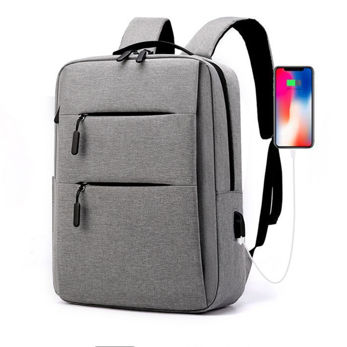 Sac à Dos Classique Rilibegan Pour Homme - Nylon, Grande Capacité, Port USB, Idéal Voyage Et Affaires