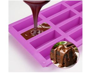3D Silicone Moules à Gâteaux avec 12 Formes, Chocolat Glaces DIY Outils 3D Silicone Moules à Gâteaux avec 12 Formes, Chocolat Glaces DIY Outils