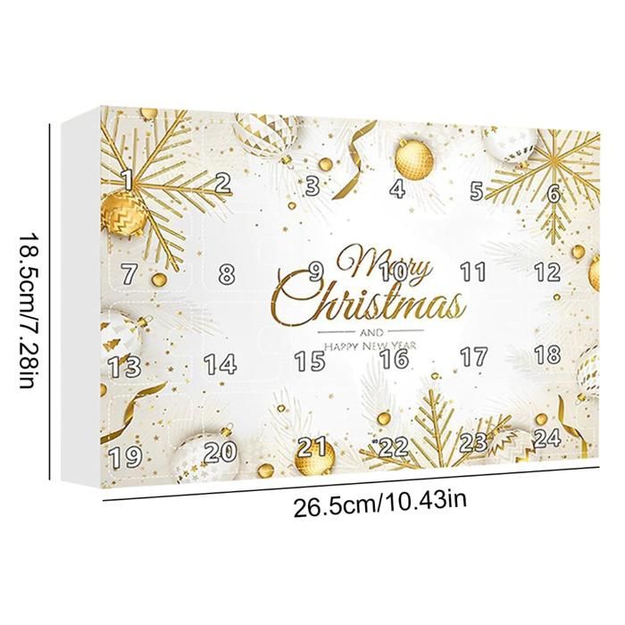 PITMT Calendrier De L'Avent 2025 – Bijoux DIY Avec 24 Surprises – Bracelet à Charms Pour Fille Et Femme – Cadeau Noël Créatif