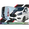 Ford Transit Custom Bandes capot hayon  Kit décoration- Sticker Autocollant Graphic Decals - Damier-0