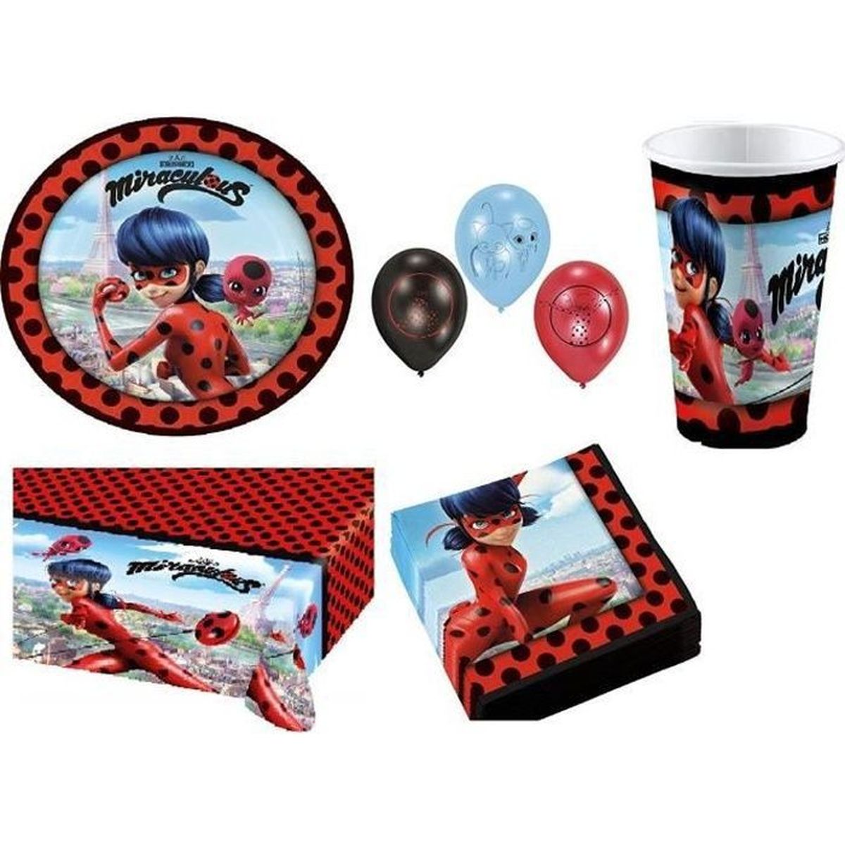 Mgs33 Kit Miraculous Lady Bug By Paris 43 Pieces Anniversaire Fete 6 8 Enfants 8 Gobelets 8 Assiettes Et Serviettes 1 Nappe Achat Vente Kit De Decoration Cdiscount Mgs33 Kit Miraculous Lady Bug By Paris 43 Pieces Anniversaire Fete 6 8 Enfants 8 Gobelets 8 Assiettes Et Serviettes 1 Nappe Achat Vente Kit De Decoration Cdiscount