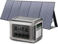 ALLPOWERS Générateur solaire R2500 2016 Wh avec panneau solaire de 400W,4 sorties CA de 2500 W (crête 4000W), station