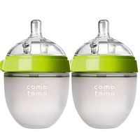 Biberon en Silicone Comotomo - Vert - 150ML - Sans BPA - Pour Enfants