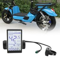 Compteur LCD pour vélo électrique - FYDUN - Écran pour Vélo électrique - Étanche et Durable - Blanc