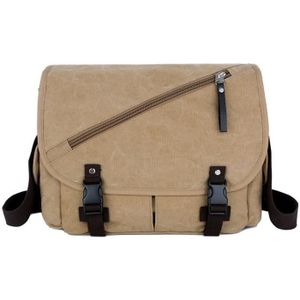 BESACE - SAC REPORTER Sac à Epaule Bandoulière Messenger Cartable Scolaire Besace en Toile Kaki Pour Homme Femme