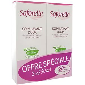 TOILETTE INTIME Saforelle Soin & Hygiène Soin Lavant Doux Lot de 2 x 250ml