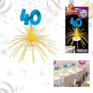 Centre De Table Anniversaire 40 Ans Achat Vente Pas Cher