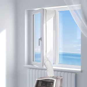 CLIMATISEUR MOBILE 4M Joint de Fenêtre Kit De Calfeutrage Tissu De Calfeutrage De Fenêtres Pour Toutes Les Unités de Climatisation Mobiles,Sèche-linge