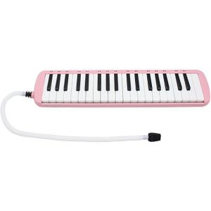Chalumeau/Embout Buccal/Chiffon D'essuyage bleu Mélodicas Clavier Noir et Blanc Instruments à Claviers de Piano électronique Claviers de Piano à Air ABS Avec Sac à Main Mélodicas à 37 Touches 