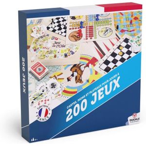 JEU SOCIÉTÉ - PLATEAU Horse Français-Coffret 200 Jeux Pour Tous-Les Gran