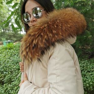 veste en vrai fourrure