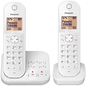 Téléphone portable PANASONIC - KXTGC422FRW - Téléphone sans fil duo -