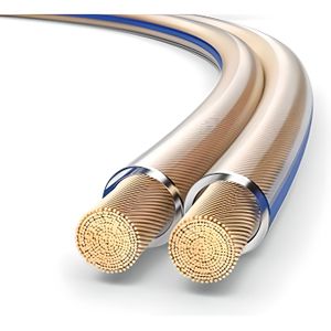 Couleur: Blanc conecto Câble d'enceinte CCA 30 mètres 2x1.50mm² 