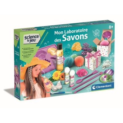 Clementoni Lab-My Beauty Routine-Laboratoire Bébé Parfums, Savons, Masques Visage, Expériences Science, Jeu Scientifique 8 Ans (Version en Français) - Fabriqué en Italie, Multicolore, 19316