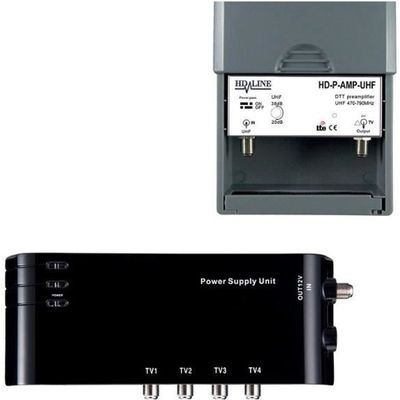 Amplificateur d'antenne TV - TONNA - 301088 - 40dB - Multi-alimentation